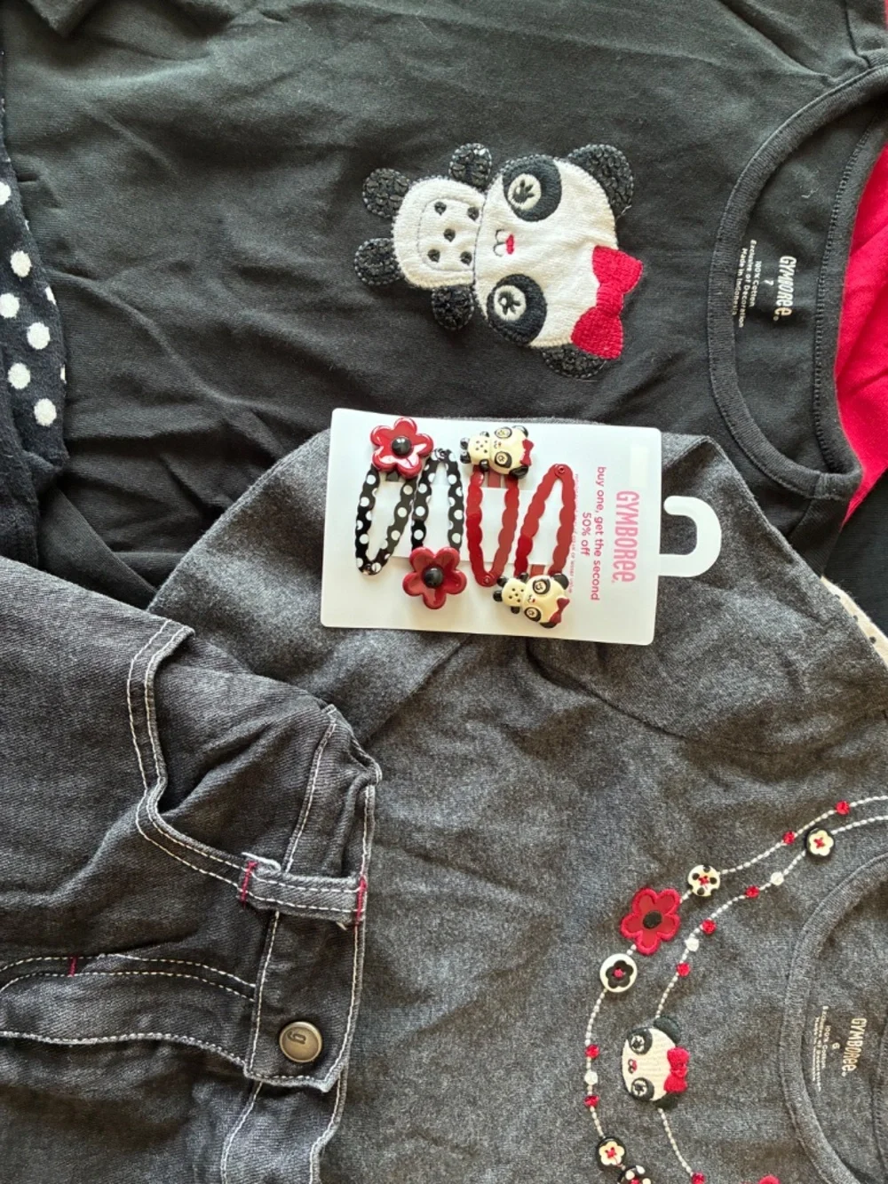 Gymboree 2009 Holiday Panda Lot Girls 6/7 EUC